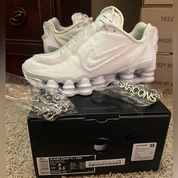 Nike Shox TL x Comme Des Garcons White 2019 W